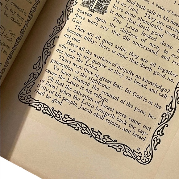 Antique 1900 Red Cloth The Psalms Of David Lovis Rhead gold letter Book HC - Picture 14 of 15